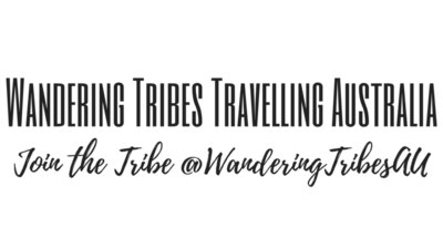 Wandering Tribes Travelling Australia Text Blk